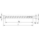 HECO-TOPIX-plus 8x120 Zylinderkopf T-Drive Vollgewinde verzinkt 100 Stück