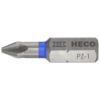HECO Bits Pozi PZD-1 Farbring: blau 10 Stück
