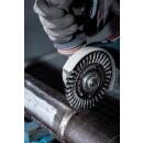 Pipelinebürste gezopfter Draht BRP 600 Z Pipelinebürste gez. einreihig 125x6x22,23mm 05 Stahl 1 Stück
