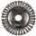 Pipelinebürste gezopfter Draht BRP 600 Z Pipelinebürste gez. einreihig 125x6x22,23mm 05 Stahl 1 Stück