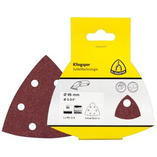 Schleifpapier kletthaftend PS 22 K kletthaftend 96mm Korn 40 Lochform GLS15 SB-verpackt im Reiter 25 Stück