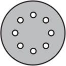 Schleifpapier kletthaftend PS 22 K kletthaftend 115mm...