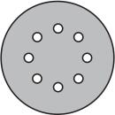 Schleifpapier kletthaftend PS 22 K kletthaftend 125mm...