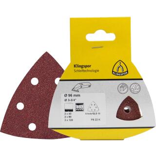 Schleifpapier kletthaftend PS 22 K Schleifmittel (Set) SB-verpackt 5 Stück