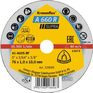 Kronenflex® Kleintrennscheibe A 660 R Kleintrennscheiben 100x1x10mm gerade 25 Stück