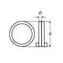 Sicherungsring Edelstahl A2 1,5x16mm 250 Stück