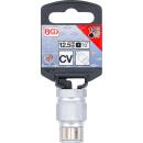 Bit-Adapter mit Haltekugel, Innenvierkant 12,5 mm (1/2 Zoll), Innensechskant 10 mm (3/8 Zoll)