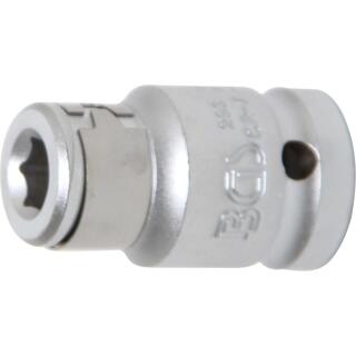 Bit-Adapter mit Haltekugel, Innenvierkant 12,5 mm (1/2 Zoll), Innensechskant 8 mm (5/16 Zoll)