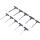Schraubendreher-Satz mit T-Griff, Innensechskant 2 - 10 mm, 10-tlg.