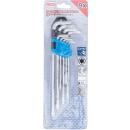 Winkelschlüssel-Satz, extra lang, T-Profil (für Torx) T10 - T50, 9-tlg.