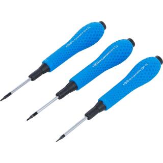 Präzisions-Schraubendreher-Satz, T-Profil (für Torx) T4 / T5 / T6, 3-tlg.