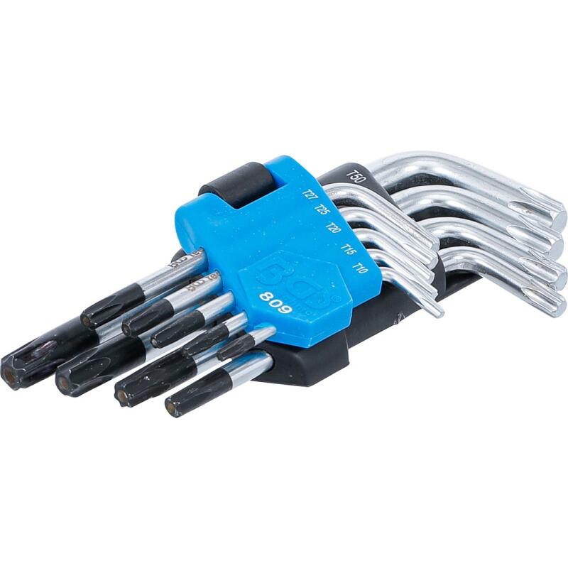 BGS 777 | Stiftsleutelset | extra lang | TS-profiel (voor Torx Plus) TS10 - TS50 | 9-dlg