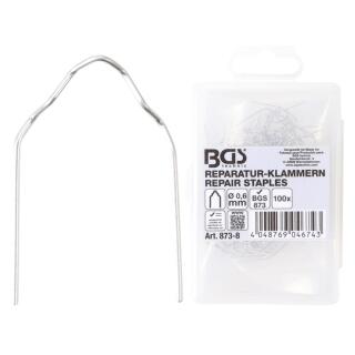 Reparatur-Klammern, V-Form, Ø 0,6 mm, 100-tlg.