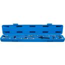Spannrollenschlüssel-Satz, Zwölfkant SW 12 - 19 mm / E-Profil SW E10 - E18, 15-tlg.