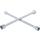 Rad-Kreuzschlüssel, für PKW, SW 17mm x 19 mm x 22 mm x 13/16 Zoll