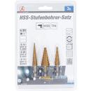 HSS-Stufenbohrer-Satz, 3 - 20 mm, 3-tlg.