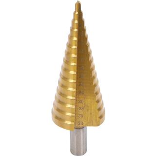 Stufenbohrer, titannitriert, Ø 4 - 32 mm