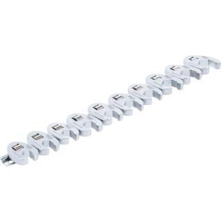 Hahnenfußschlüssel-Satz, Antrieb Innenvierkant 10 mm (3/8 Zoll), SW 10 - 19 mm, 10-tlg.