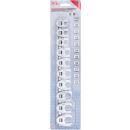 Hahnenfußschlüssel-Satz, Antrieb Innenvierkant 10 mm (3/8 Zoll), SW 10 - 19 mm, 10-tlg.