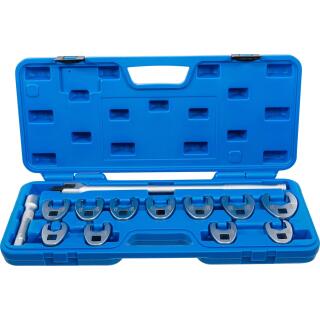 Hahnenfußschlüssel-Satz, Antrieb Innenvierkant 12,5 mm (1/2 Zoll), SW 20 - 32 mm, 13-tlg.