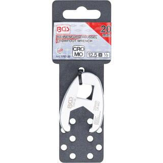 URREA Hahnenfuß-Schraubenschlüssel 9,5 Mm – Offenes Ende, Geschmiedet, Nickel-Chrom Finish