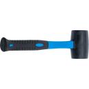 Gummihammer Fiberglasstiel schwarzer Kopf