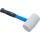 Gummihammer, Fiberglasstiel, weißer Kopf, Ø 64 mm, 750 g