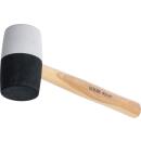 Gummihammer, Hickory-Stiel, schwarz-weißer Kopf,...