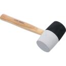 Gummihammer, Hickory-Stiel, schwarz-weißer Kopf,...