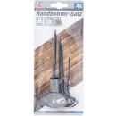 Handbohrer-Satz, 2 - 5 mm, 4-tlg.