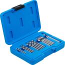 Blindnietbohrer-Satz, HSS, 2,4 - 6,4 mm, 15-tlg.
