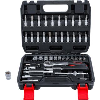 Steckschlüssel-Satz, Antrieb 6,3 mm (1/4 Zoll), 46-tlg.