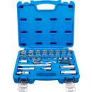Steckschlüssel-Satz Wellenprofil, Antrieb 10 mm (3/8...