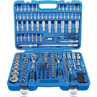 Steckschlüssel-Satz Sechskant, Antrieb 6,3 mm (1/4 Zoll) / 10 mm (3/8 Zoll) / 12,5 mm (1/2 Zoll), 192-tlg.