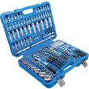 Steckschlüssel-Satz Sechskant, Antrieb 6,3 mm (1/4 Zoll) / 10 mm (3/8 Zoll) / 12,5 mm (1/2 Zoll), 192-tlg.