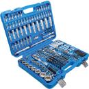 Steckschlüssel-Satz Sechskant, Antrieb 6,3 mm (1/4 Zoll) / 10 mm (3/8 Zoll) / 12,5 mm (1/2 Zoll), Zollgrößen, 192-tlg.