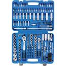 Steckschlüssel-Satz Sechskant, Antrieb 6,3 mm (1/4 Zoll) / 10 mm (3/8 Zoll) / 12,5 mm (1/2 Zoll), Zollgrößen, 192-tlg.