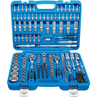 Steckschlüssel-Satz Zwölfkant, Antrieb 6,3 mm (1/4 Zoll) / 10 mm (3/8 Zoll) / 12,5 mm (1/2 Zoll), 192-tlg.