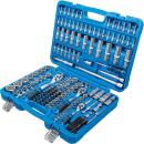 Steckschlüssel-Satz Zwölfkant, Antrieb 6,3 mm (1/4 Zoll) / 10 mm (3/8 Zoll) / 12,5 mm (1/2 Zoll), 192-tlg.