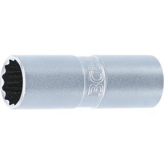 Zündkerzen-Einsatz mit Haltegummi Zwölfkant Antrieb Innenvierkant 12,5 mm (1/2 Zoll)