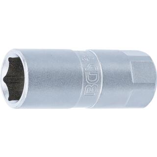 Zündkerzen-Einsatz Sechskant, Antrieb Innenvierkant 12,5 mm (1/2 Zoll), SW 18 mm