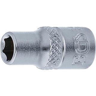 Steckschlüssel-Einsatz Sechskant, Antrieb Innenvierkant 6,3 mm (1/4 Zoll), SW 6 mm