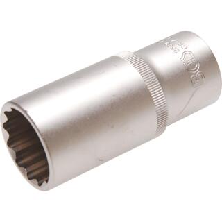 Steckschlüssel-Einsatz für Diesel-Einspritzdüsen, Antrieb Innenvierkant 12,5 mm (1/2 Zoll), SW 27 mm