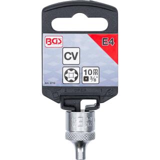 BGS Steckschlüssel-Einsatz E-Profil – SW E6, 10 Mm Antrieb, Aus Chrom-Vanadium-Stahl