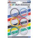 COLOR Multi-Klebeband Set, 19 x 3,5 m, 6-tlg.