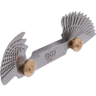 Gewindeschablone, 28 Blatt, Whitworth 4G - 62G