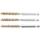 Messingbürste, 8 mm, Antrieb Außensechskant 6,3 mm (1/4 Zoll), 3-tlg.