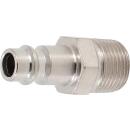 Druckluft-Stecknippel, 10 mm (3/8 Zoll) Außengewinde