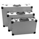 Aluminiumkoffer-Satz, 3-tlg.