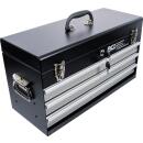 Metall-Werkzeugkoffer, leer, 3 Schubladen